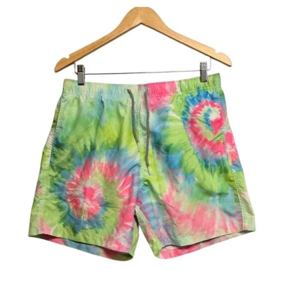 PacSun Boardies Swim Trunks Mens Large Pastel  Tie Dye Vacation Surf Resort - Picture 1 of 7